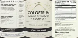 Label for Colostrum