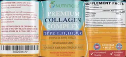 Label for Premium Collagen Complex
