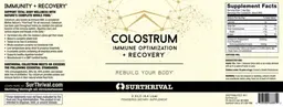 Label for Colostrum