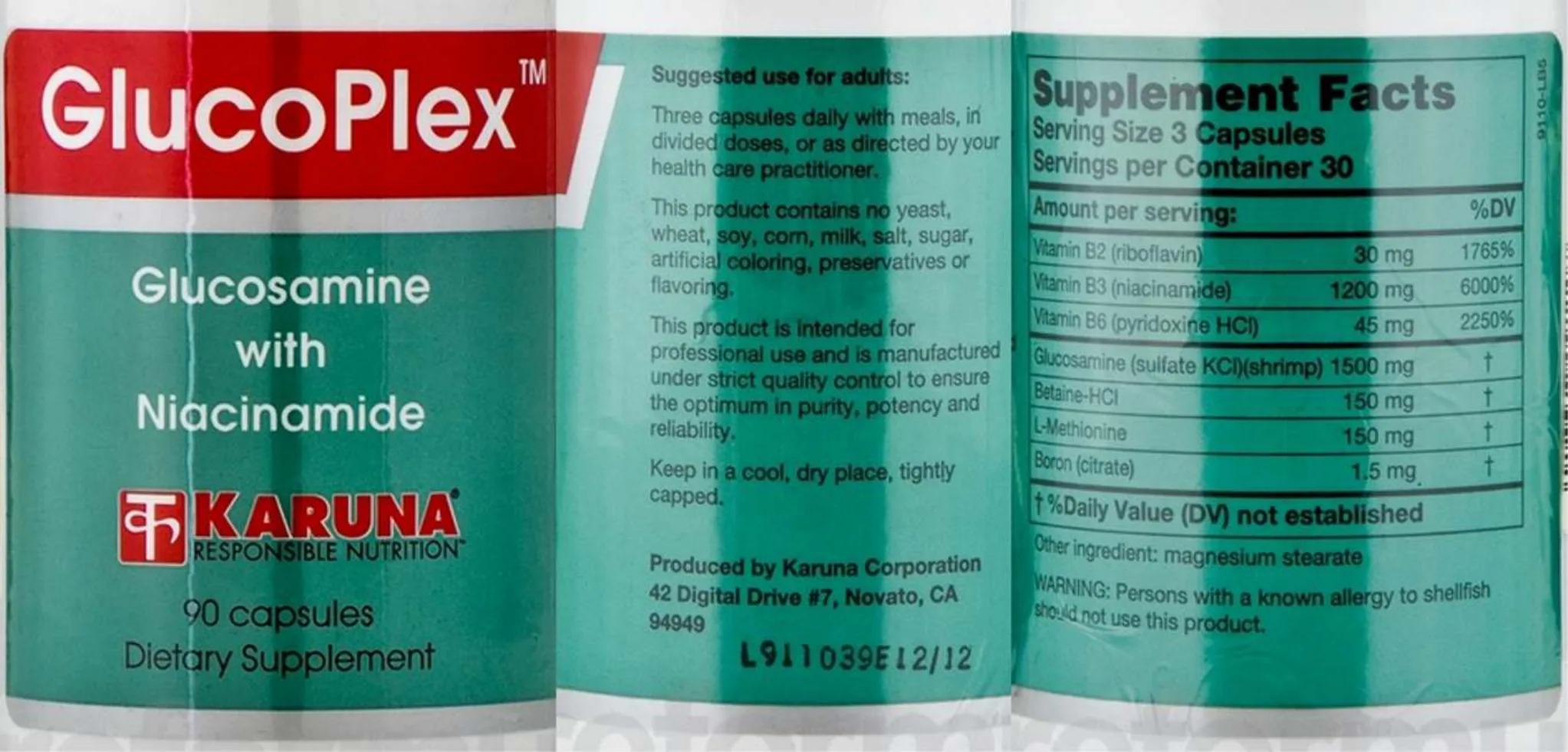 Label for GlucoPlex
