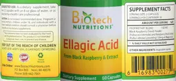 Label for Ellagic Acid