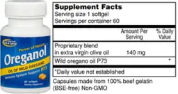 Label for Oreganol