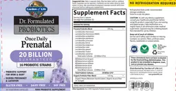 Label for Once Daily Prenatal
