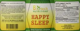 Label for Happy Sleep
