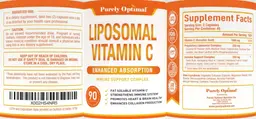 Label for Liposomal Vitamin C