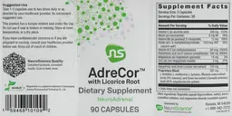 Label for AdreCor with Licorice Root