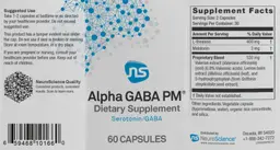 Label for Alpha GABA PM