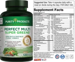 Label for Perfect Multi Super Greens