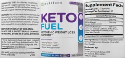 Label for Keto Fuel