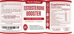 Label for Testosterone Booster Extra Strength