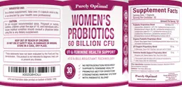Label for Women's Probiotics 60 Billion CFU