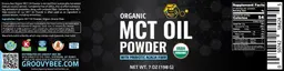 Label for MCT Oil Powder with Prebiotic Acacia Fiber