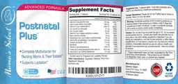 Label for Postnatal Plus