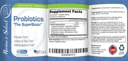 Label for Probiotics