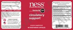 Label for Formula 701 Circulatory Support