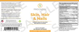 Label for Skin, Hair & Nails