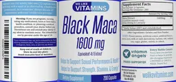 Label for Black Maca