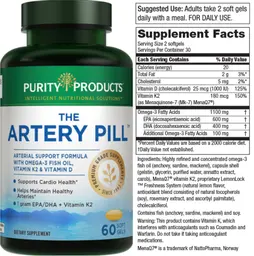 Label for The Artery Pill