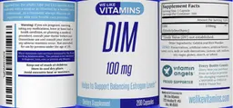 Label for DIM 100 mg