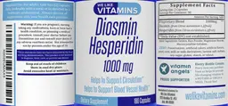 Label for Diosmin Hesperidin 1000 mg