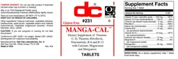 Label for Manga-Cal