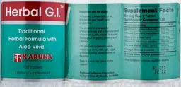 Label for Herbal G.I.