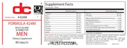 Label for Formula 424M