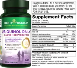 Label for Ubiquinol Daily