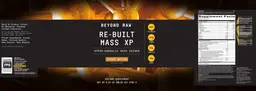 Label for Re-Built Mass XP Peanut Butter