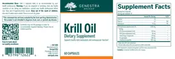 Label for Krill Oil