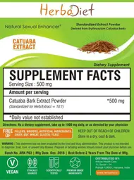 Label for Catuaba Extract
