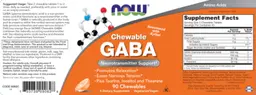 Label for Chewable GABA