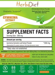 Label for Gymnema Extract