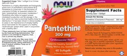 Label for Pantethine 300 mg