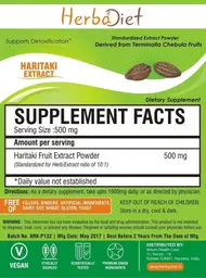 Label for Haritaki Extract