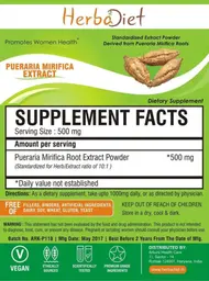 Label for Pueraria Mirifica Extract