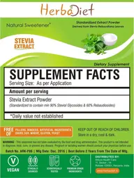 Label for Stevia Extract