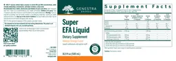 Label for Super EFA Liquid Natural Orange Flavor