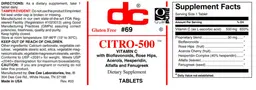 Label for Citro-500