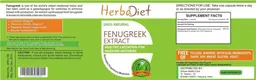 Label for Fenugreek Extract
