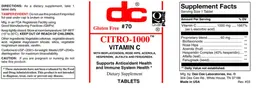Label for Citro-1000
