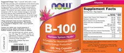 Label for B-100