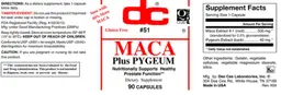 Label for Maca Plus Pygeum