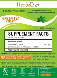 Label for Green Tea Extract