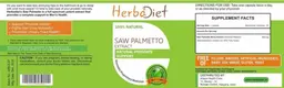 Label for Saw Palmetto Extract