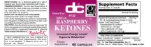 Label for Mega Raspberry Ketones