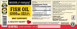 Label for Fish Oil 1200 mg