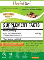 Label for Arjuna Extract