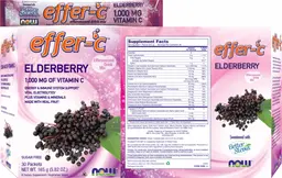 Label for Effer-C Elderberry Effervescent Drink Mix
