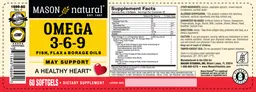 Label for Omega-3-6-9